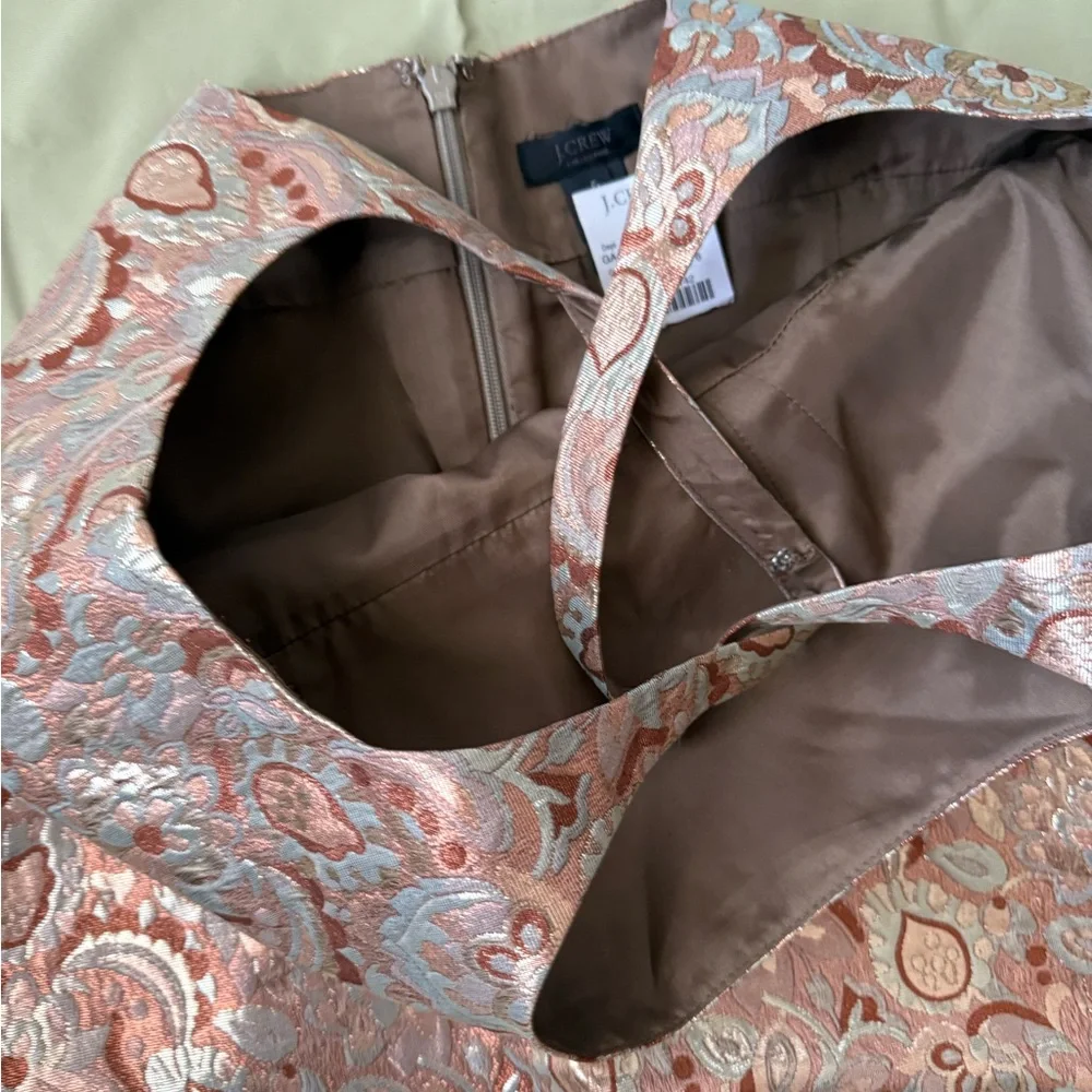 J.Crew paisley jacquard spaghetti strap mini dress - Picture 5 of 6